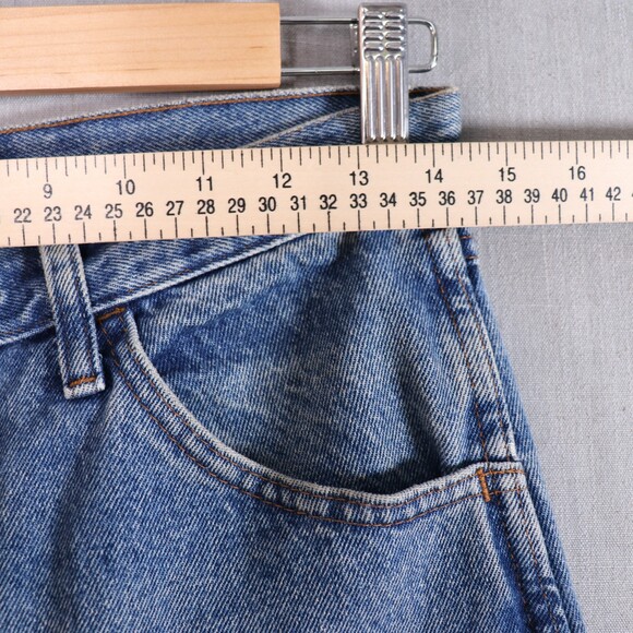 Vintage Rustler Jeans *30x30 Upcycled Tattoo Drawn Art Denim 90s Y2K Bone Skull - Picture 12 of 15